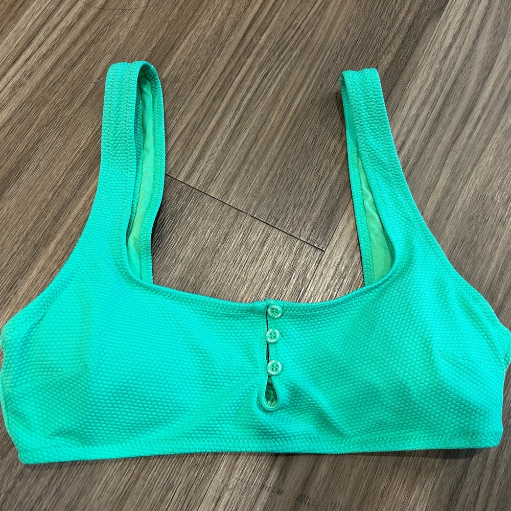 Green aerie bikini top